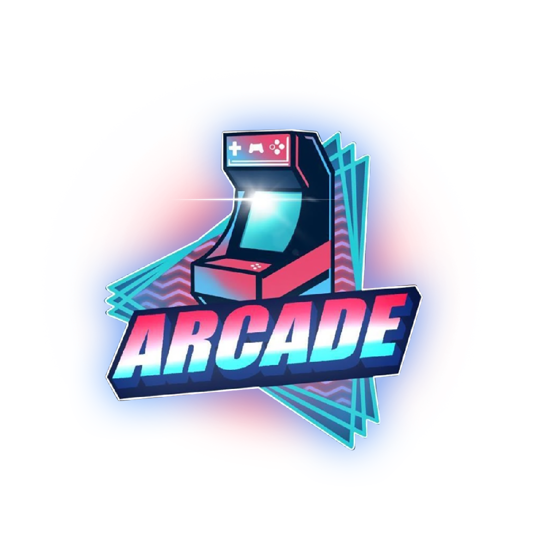 Аркада логотип. Arcade logo. NFT игры. Космическая аркада лого.